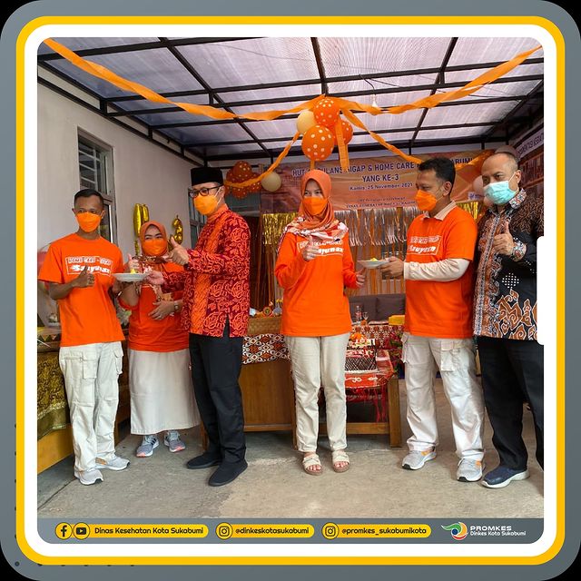 Peringatan Ulang Tahun Homecare-Sigap yg ke- 3. Bertempat di kantor UPT Penunjang Dinas Kesehatan Kota Sukabumi
